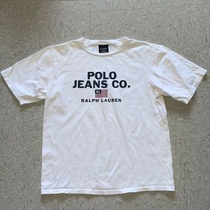 White Polo Jeans Shirt